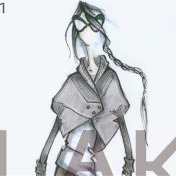 LAK crop jacket with skull lining and cork buttons - Picture 8 of 8